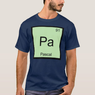 Camiseta Mesa Periódica do Elemento de Química do Nome Pa