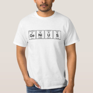 Camiseta Mesa periódica do gênio