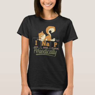 Camiseta Mesa Periódica Dormindo Animal Pajama Funny Nappin