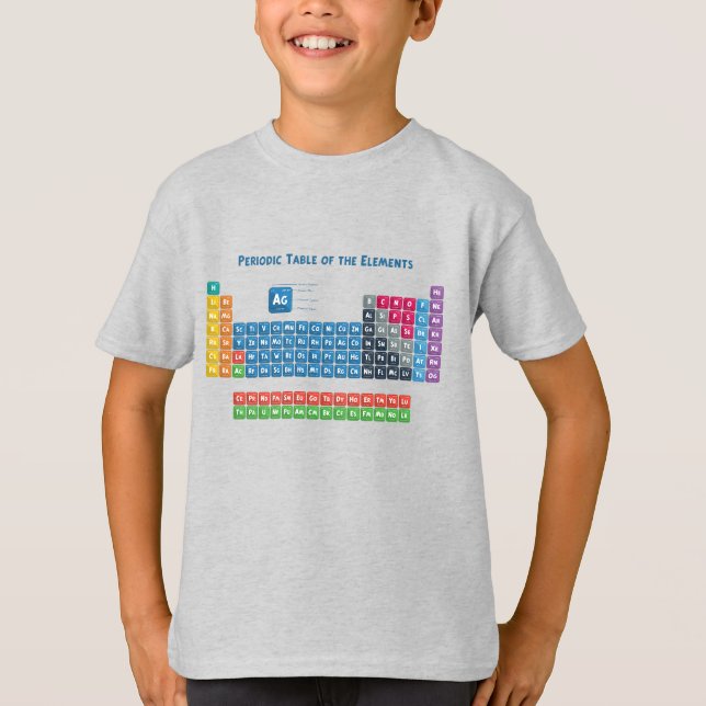 Camiseta Mesa periódica dos elementos 2 (Frente)
