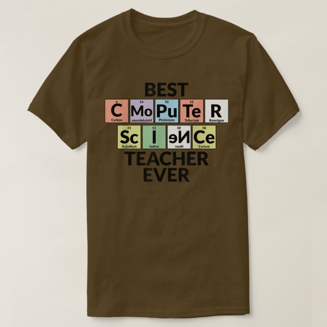 Camiseta Mesa Periódica - Época de Professores da Melhor Ci (Frente do Design)