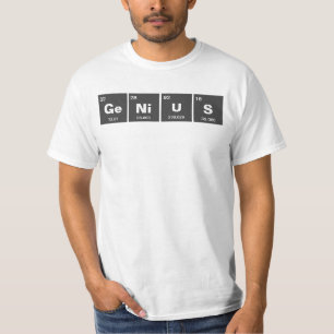 Camiseta Mesa periódica química de elementos: GeNiUS