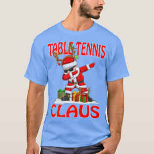 Camiseta Mesa Tênis do Pai Natal de  Papai Noel Coincidênci