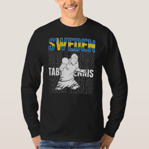 Camiseta Mesa Tênis Sueco Apoie o Tênis de Mesa Sueco