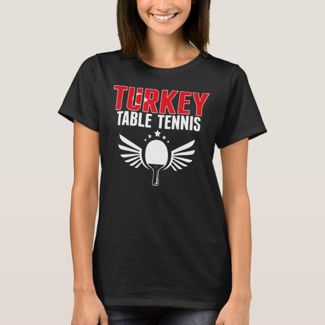 Camiseta Mesa Turca Tênis Ping Pong Team Suppo (Frente)