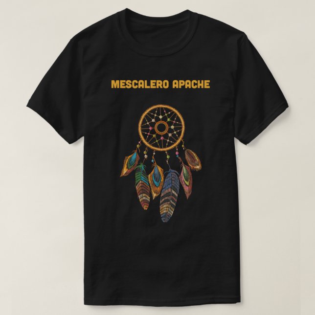 Camiseta MESCALERO APACHE tribo indígena americana indiana (Frente do Design)