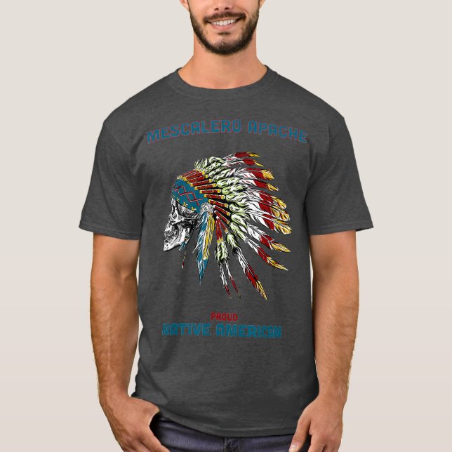 Camiseta MESCALERO APACHE Tribo Índio Nativo Americano (Frente)