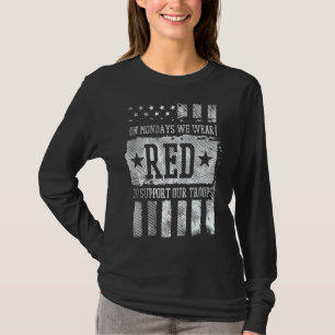 Camiseta Meses Vestimos Vermelho Para Apoiar Nossa Mem De B