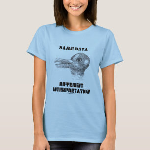 Camiseta Mesma Interpretação Diferente de Dados (Coelho Pat
