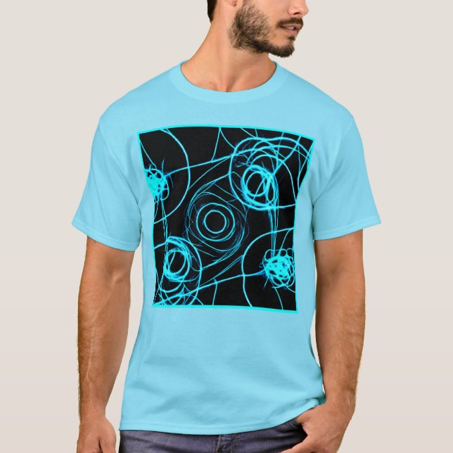 Camiseta Mesmerização da arte dos Padrões Neon (Frente)