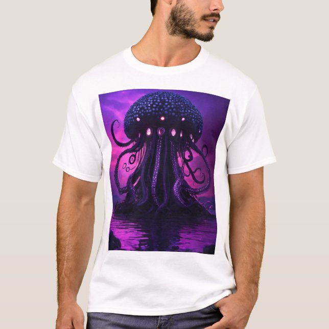 Camiseta Mesmerizing Jellyfish–Mysterious Underwater World (Frente)