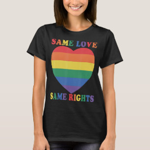 Camiseta Mesmo Amor Mesmo Amor LGBTQ Arco-Íris Gay