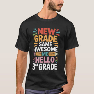 Camiseta Mesmo Incrível Eu Olá 3ª Série Bem-vindo de Volta