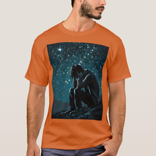 Camiseta "Mesmo na escuridão, uma faísca permanece 💫" (Frente)