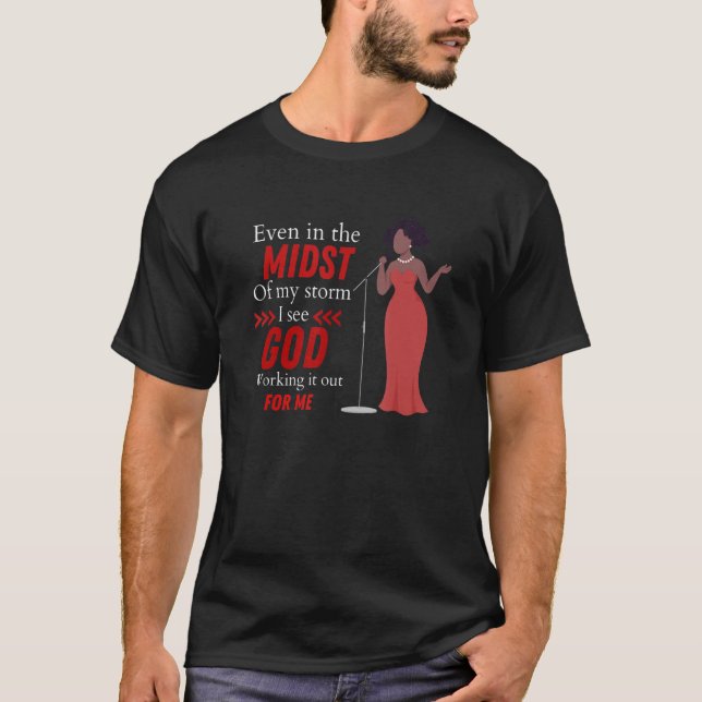 Camiseta Mesmo no meio da minha tempestade (Frente)
