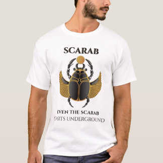 Camiseta Mesmo o Escaravelho Começa Subterrâneo · Escaravel