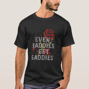 Camiseta Mesmo os Malvados Ficam Tristes Rosa para Mulheres
