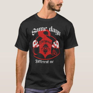 Camiseta Mesmos dias Diferente do Mim Rock com Cobra e crân