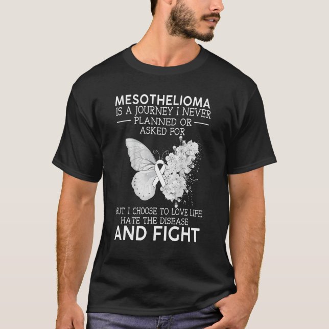 Camiseta Mesotelioma É Uma Viagem Que Nunca Planejei Butter (Frente)