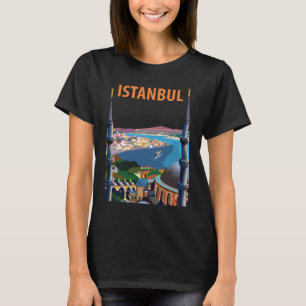 Camiseta Mesquita Azul de Istambul Paisagem Viagem