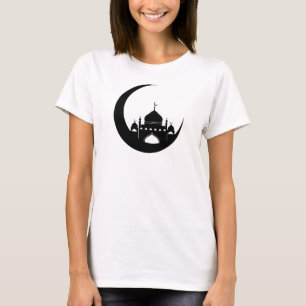 Camiseta Mesquita em Crescent Moon Ramadan