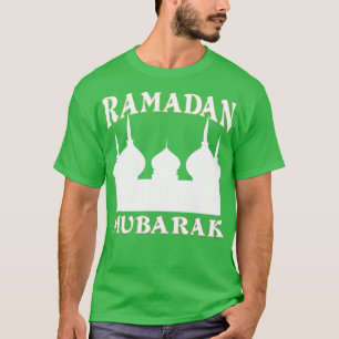 Camiseta Mesquita Islâmica Ramadan Mubarak Mubarak Muçulman
