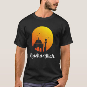 Camiseta Mesquita Masha Allah Sunset Devoção Islâmica Muçul