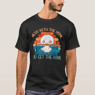 Camiseta Mess Com A Honra Você Tem O Bonk Goose Memes