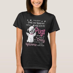 Camiseta Mess Com Meus Pugs Pug Dog