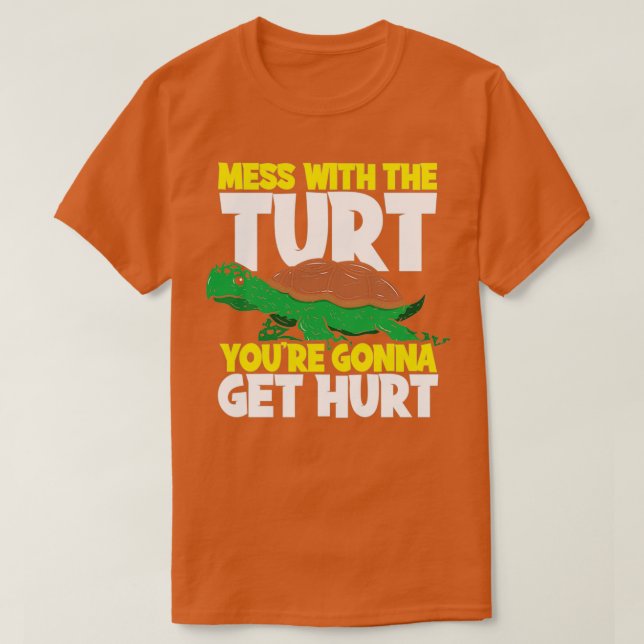 Camiseta Mess Com O Turt Você Vai Se Machucar (Frente do Design)