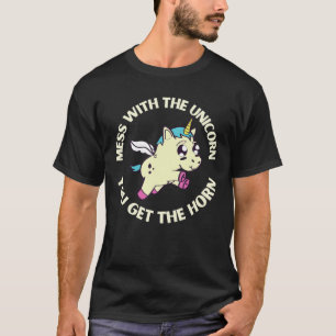 Camiseta Mess Com O Unicórnio Você Tem O Chifre Engraçad