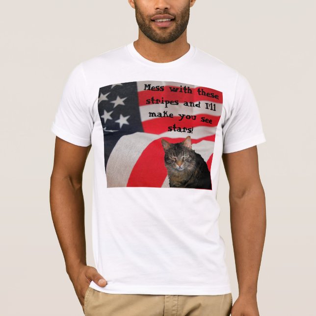 Camiseta Mess With Flag Faz Você Ver Stars Memory (Frente)