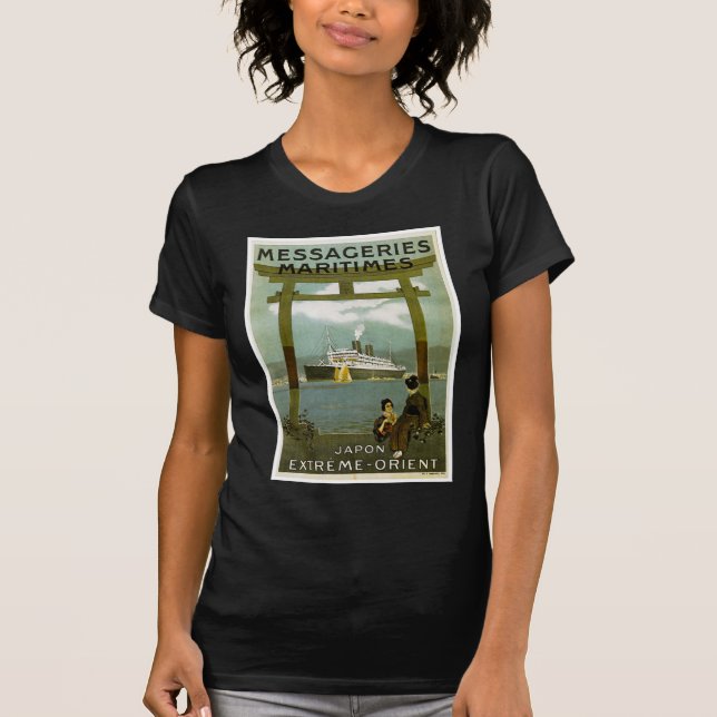 Camiseta Messageries Maritimes Japon Oriente extremo (Frente)