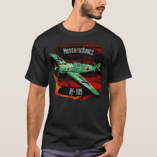 Camiseta Messerschmitt BF- 109 Luftwaffe Fighter Plane