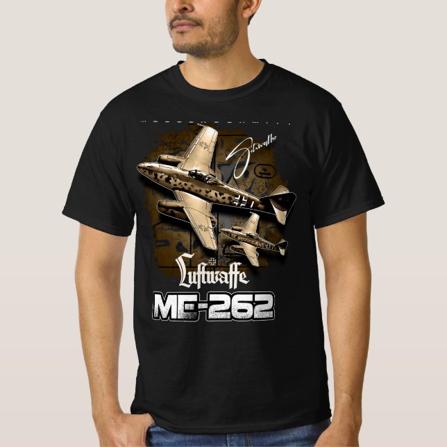 Camiseta Messerschmitt ME- 262 Luftwaffe Aircraft (Frente)