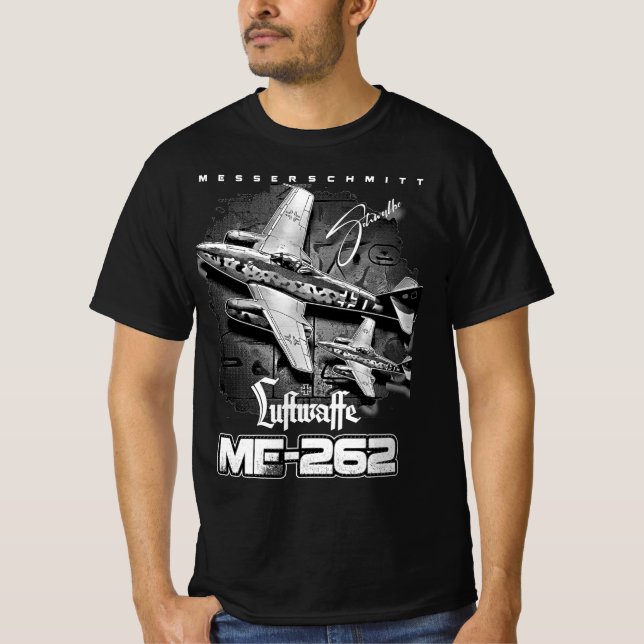 Camiseta Messerschmitt ME- 262 Luftwaffe Aircraft (Frente)