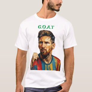 Camiseta Messi Art T-Shirt - Na moda Soccer Fan Roupa