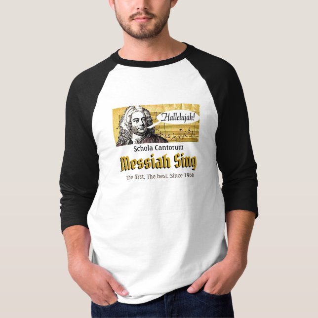 Camiseta Messiah Sing Schola Cantorum desde 1966 (Frente)