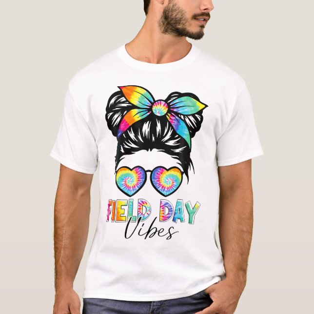 Camiseta Messy Bun Field Day 2024 Girls Student (Frente)
