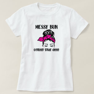 Camiseta Messy Bun Hairstyle T-Shirt