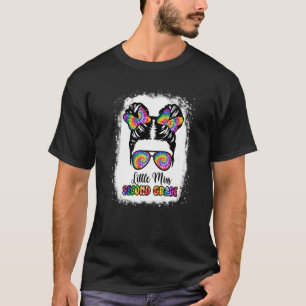 Camiseta Messy Bun Little Miss Second Grade 2nd Girls Back