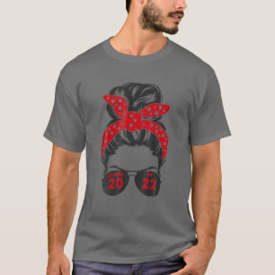Camiseta Messy Bun Sunglass Classe De Mais velho 2022 Tee P