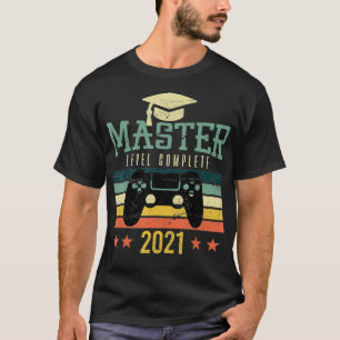 Camiseta Mestrado 2021 Presente de Vintage para Estudantes