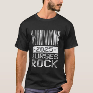 Camiseta Mestrado 2025 NURSES ROCKs Engraçado M SN