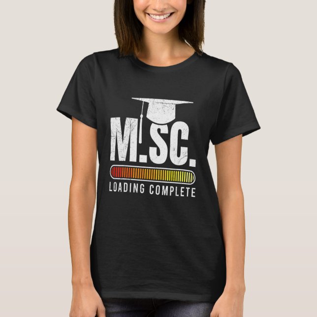 Camiseta Mestrado em Mestrados de carregamento M Sc (Frente)