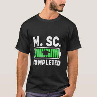 Camiseta Mestrado M SC CONCLUÍDO Engraçado Mestre em Ciênci