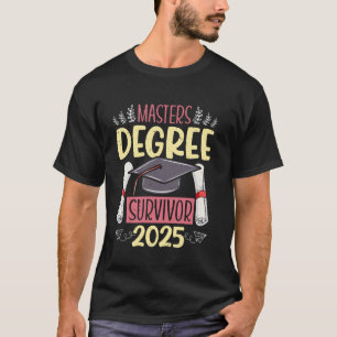 Camiseta Mestrado MESTRADO SOBREVIVENTE 2025 Engraçado