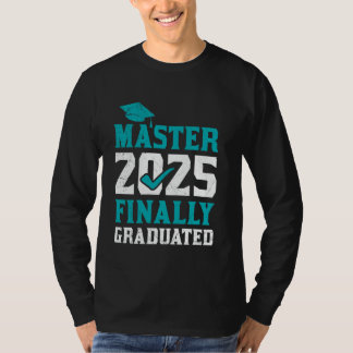 Camiseta Mestrado MESTRE 2025 FINALMENTE GRADUADO Mast