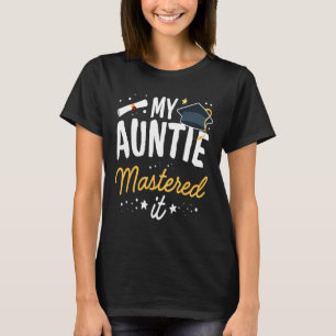 Camiseta Mestrados De Graduação A Minha Tia Mastrou-A Cl De
