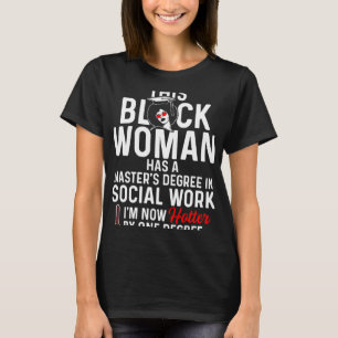 Camiseta Mestrados de Grau Quente do Trabalho Social da Rai